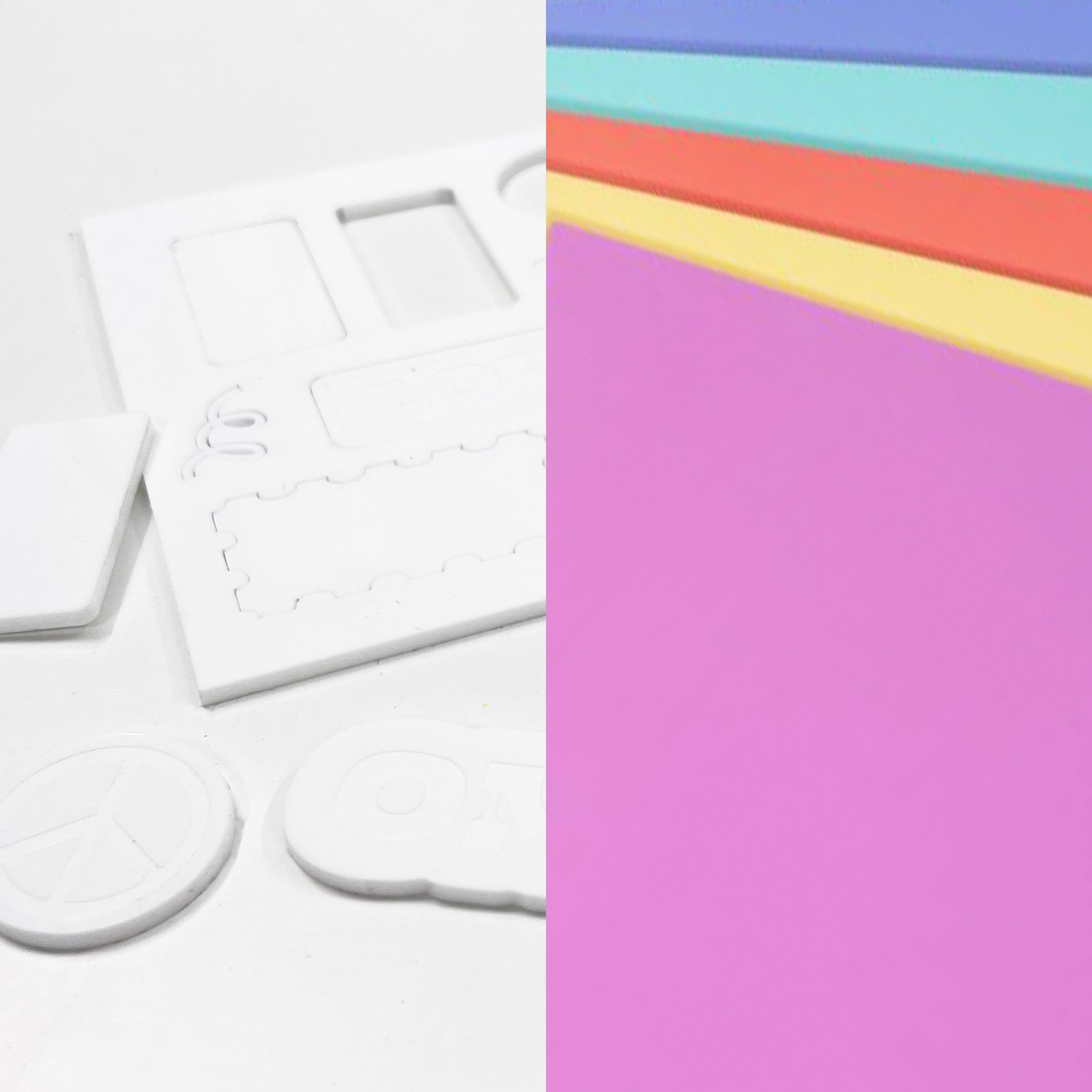 3mm Acrylic Pastel Coloured - Laser Cutting and Engraving Only